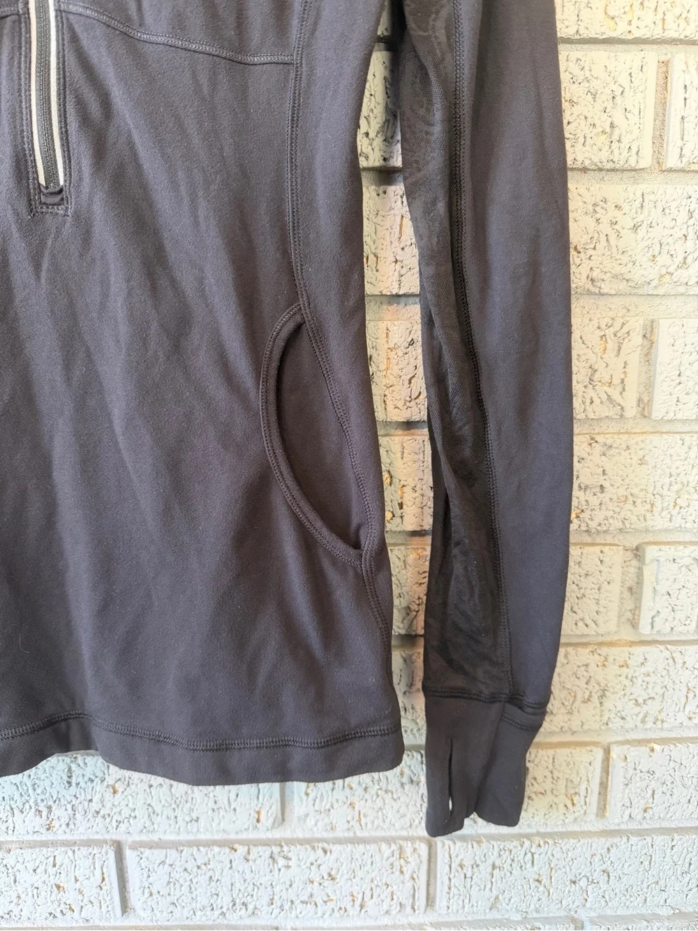 Lululemon Star Runner Long-Sleeve Black Half-Zip Athletic Top